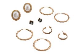 COLLECTION OF 9CT GOLD EARRINGS