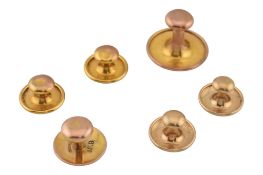 COLLECTION OF 9CT GOLD DRESS STUDS