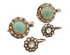 TWO PAIRS OF EARLY 20TH CENTURY EARRINGS