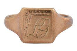 HALLMARKED 9CT GOLD SIGNET RING