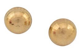 PAIR OF ITALIAN 18CT GOLD DISCO BALL EARRINGS