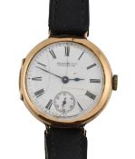 EDWARDIAN HALLMARKED 9CT GOLD CASED MORATH BROTHERS WRISTWATCH