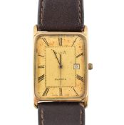 1980s 9CT GOLD CASED AVIA QUARTZ WRISTWATCH
