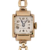 1940S 9CT GOLD RELIDE COCKTAIL WATCH