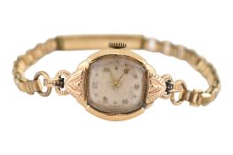 HALLMARKED 9CT GOLD DRESS WATCH AF