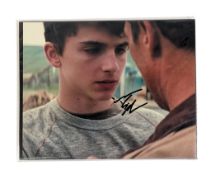 ACTORS - TIMOTHEE CHALAMET - SIGNED 8X10