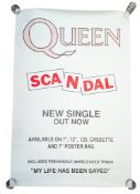 QUEEN - SCANDAL - ORIGINAL PROMO POSTER