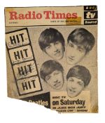 THE BEATLES - RADIO TIMES COVER SIGNED BY ALL FOUR