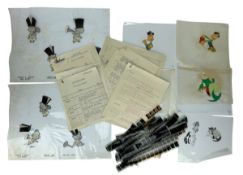 HAROLD WHITAKER - BRITISH ANIMATOR - A COLLECTION OF ANIMATION CELS, FILM AND SKETCHES FOR ADVERTS