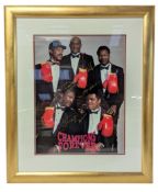 BOXING - 'CHAMPIONS FOREVER' - MULTI-SIGNED PHOTOGRAPH