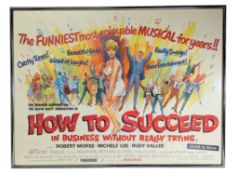 HOW TO SUCCEED IN BUSINESS WITHOUT REALLY TRYING (1961) - QUAD POSTER