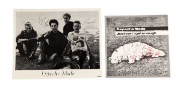 MUSIC - DEPECHE MODE - EARLY FULL BAND SIGNED 8X10