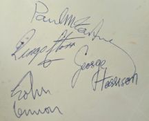 BEATLES - AUTOGRAPH ALBUM PLUS OTHERS