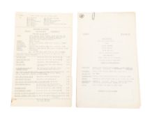 THE GOON SHOW – BBC COMEDY SHOW 1951-1960 - ORIGINAL RECORDING SCRIPT