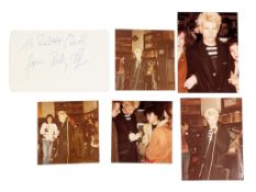 MUSIC - BILLY IDOL - VINTAGE AUTOGRAPH AND UNPUBLISHED PHOTOGRAPHS
