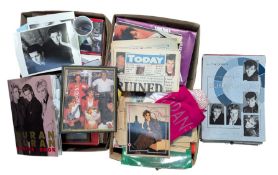 DURAN DURAN - LARGE COLLECTION OF 1980S MEMORABILIA
