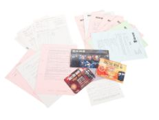 DOCTOR WHO - ASSORTED CAST AND CREW EPHEMERA