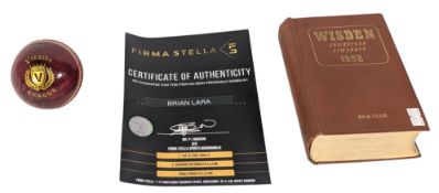 CRICKET - BRIAN LARA - AUTOGRAPHED CRICKET BALL