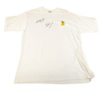 FORMULA 1 - FERRARI SHIRT SIGNED BY SCHUMACHER & IRVINE