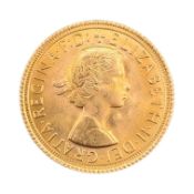 1966 QUEEN ELIZABETH II GOLD SOVEREIGN
