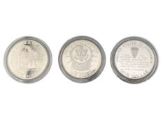 THREE 20TH CENTURY USA SILVER DOLLARS