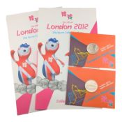 TWO 2012 OLYMPICS 50P SPORTS COLLECTIONS