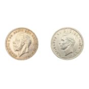 1935 KING GEORGE VI ROCKING HORSE CROWN & 1937 EXAMPLE