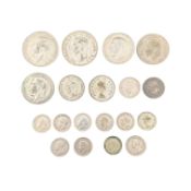 COLLECTION OF BRITISH & FOREIGN CIRCULATED SILVER COINS