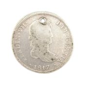 1817 PERUVIAN FERDINAND VII SILVER FOUR REALES