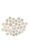 COLLECTION OF BRITISH CIRCULATED .500 SILVER COINS