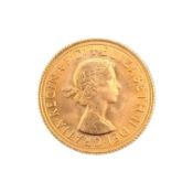 1966 QUEEN ELIZABETH II GOLD SOVEREIGN