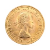 1966 QUEEN ELIZABETH II GOLD SOVEREIGN