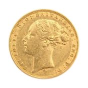 1875 QUEEN VICTORIA MELBOURNE MINT GOLD SOVEREIGN