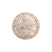 1757 KING GEORGE II SILVER SIXPENCE