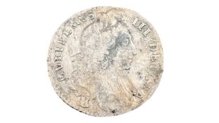 1697 KING WILLIAM III SILVER SIXPENCE