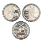 THREE 1995 USA OLYMPICS SILVER DOLLARS