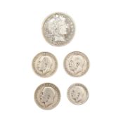 1895 UNITED STATES BARBER SILVER HALF DOLLAR