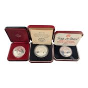 THREE 1970S SILVER PROOF COINS