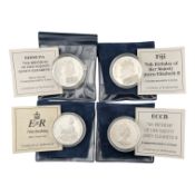 FOUR SILVER PROOF CROWN COINS