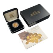 2000 QUEEN ELIZABETH II GOLD PROOF SOVEREIGN