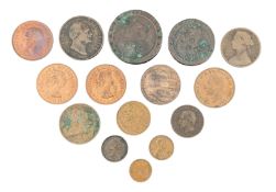 1797 KING GEORGE III TWO PENCE & OTHER COPPER COINS