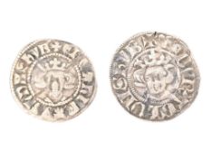 TWO 1272-1307 EDWARD I SILVER PENNIES