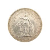 1911 BRITISH TRADE SILVER DOLLAR