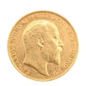 1910 KING EDWARD VII GOLD HALF SOVEREIGN