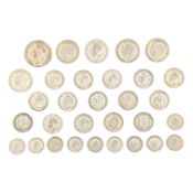 COLLECTION OF BRITISH CIRCULATED SILVER COINS