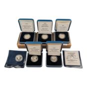 COLLECTION OF SILVER PROOF ONE POUND COINS