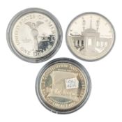 THREE 20TH CENTURY USA SILVER DOLLARS