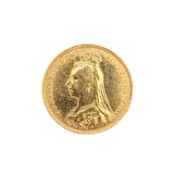1890 QUEEN VICTORIA GOLD SOVEREIGN
