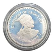 1979 LESOTHO INTERNATIONAL YEAR OF THE CHILD SILVER FIFTEEN MALOTI