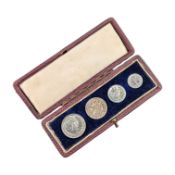 PART 1906 KING EDWARD VII SILVER MAUNDY MONEY SET